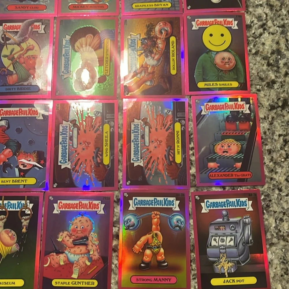 Garbage Pail Kids Chrome 7 2024 Magenta Refractor Lot (20) No Duplicates GPK - Picture 6 of 6